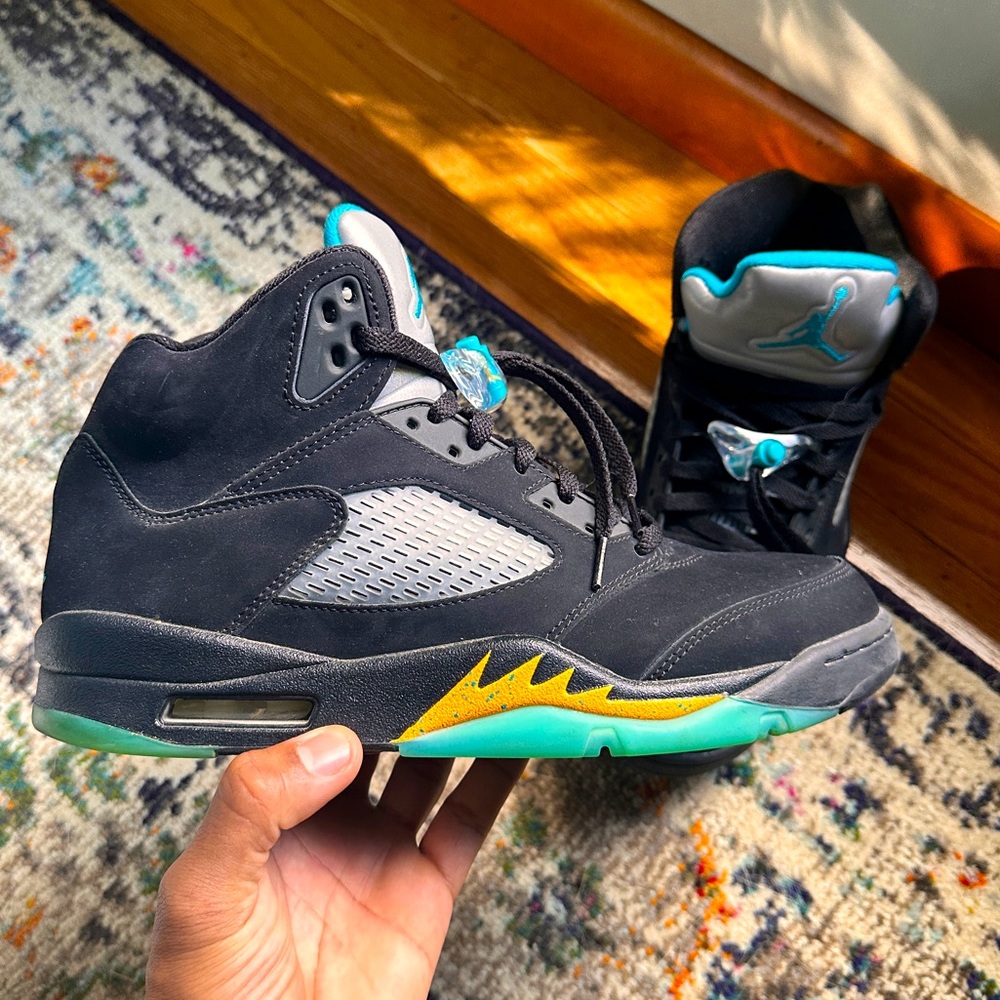 Air Jorden 5 Retro Aqua Sneakers